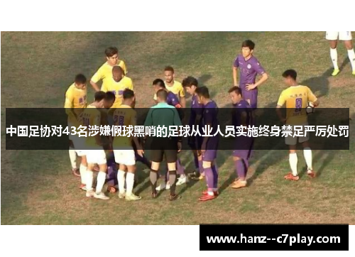 中国足协对43名涉嫌假球黑哨的足球从业人员实施终身禁足严厉处罚